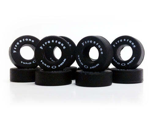 Auto World Thunderjet Slot Car Front Tires (FIRESTONE) (12) HO Scale | eBay