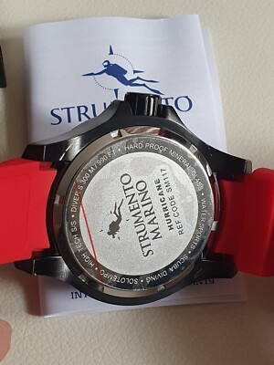 Strumento Marino Hurricane 3 Hands Silicon Quartz Black Dial  display picture 1