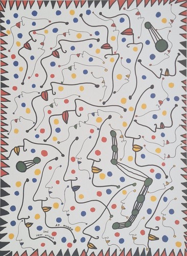 YAYOI KUSAMA * Women * 65 x 50 cm * Lithografie * Kunstdruck *limitiert # 58/500 - Picture 2 of 7