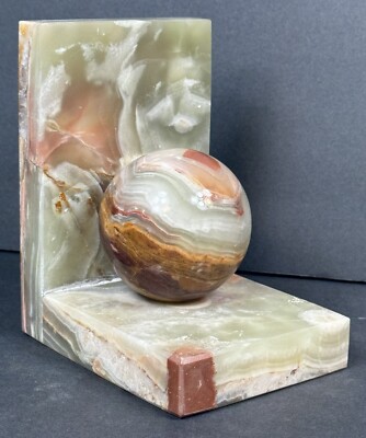 Sphere Marble Book End Modern Design 