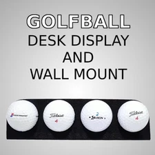 Desk Display / Wall Mounted Sleek Modern Design Golf Ball Display Holder