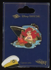 DCL Cruise Line Captain's Choice 2008 Ariel Sebastian Wonder Disney Pin 63248