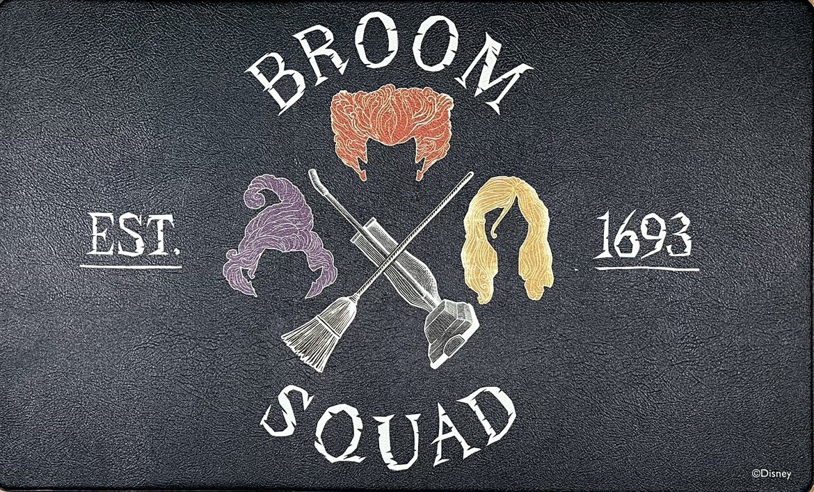 Disney Hocus Pocus Broom Squad Halloween Kitchen Mat 18x30 Anti-Fatigue Rug