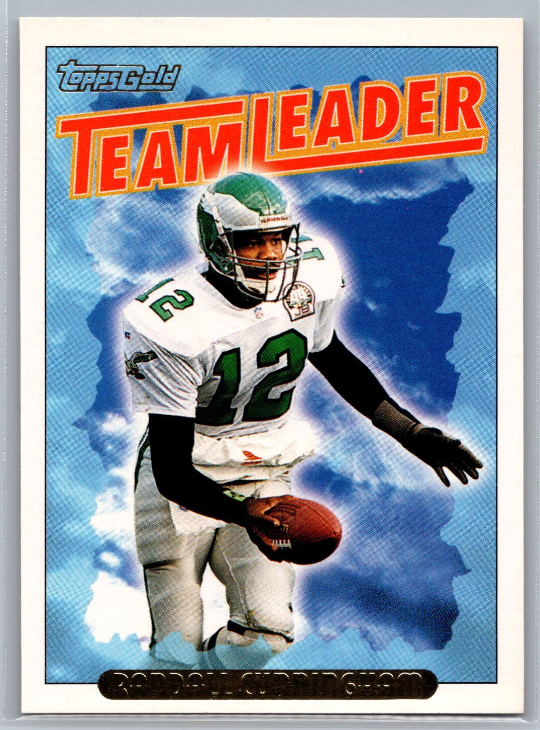 1993 Topps Gold Team Leader #180 Randall Cunningham Philadelphia Eagles
