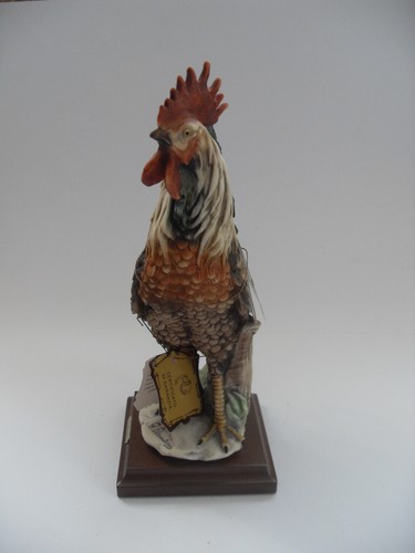 Hahn Skulptur G.Armani Italien mit Echtheits Zertifikat Höhe ca. 30cm - Bild 8 von 18
