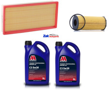 For Audi Q7 3.0 TDi 2006-2015 Oil & Air Filters 10L 5w30 Engine Oil Service Kit