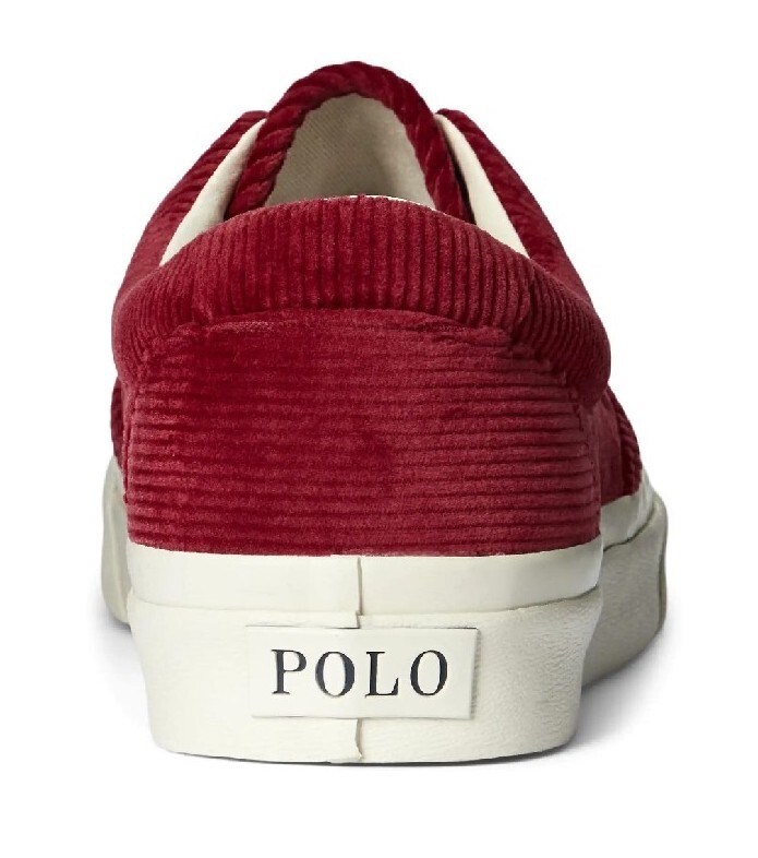 Polo Sneaker TG 14 Ralph Lauren Keaton Pony Sneaker Rosso Tessuto