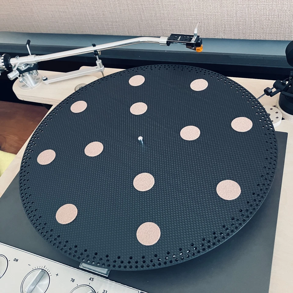 RPM test 50HZ turntable mat for garrard 301 made of Carbon Fiber - Image 3 of 4