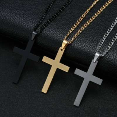 Ciondolo Croce Multicolore Con Collana Argento Per Donna - Idea Regalo Con Confezione