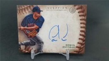 2015 BOWMAN INCEPTION EDWIN ESCOBAR RA-EE RC AUTO BOSTON RED SOX