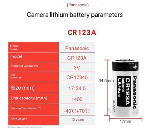 1 Stück-10 Stück Original Panasonic CR123A 3V Arlo Kamera Batterie CR123A CR17345 - Bild 4 von 10
