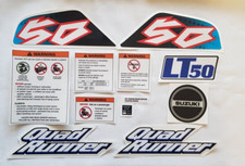 SUZUKI LT50 QUAD BIKE DECALS GRAPHICS STICKERS FULL SET B3