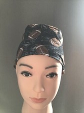 100 Cotton Football Theme Scrub Cap With Mask Buttons S/M