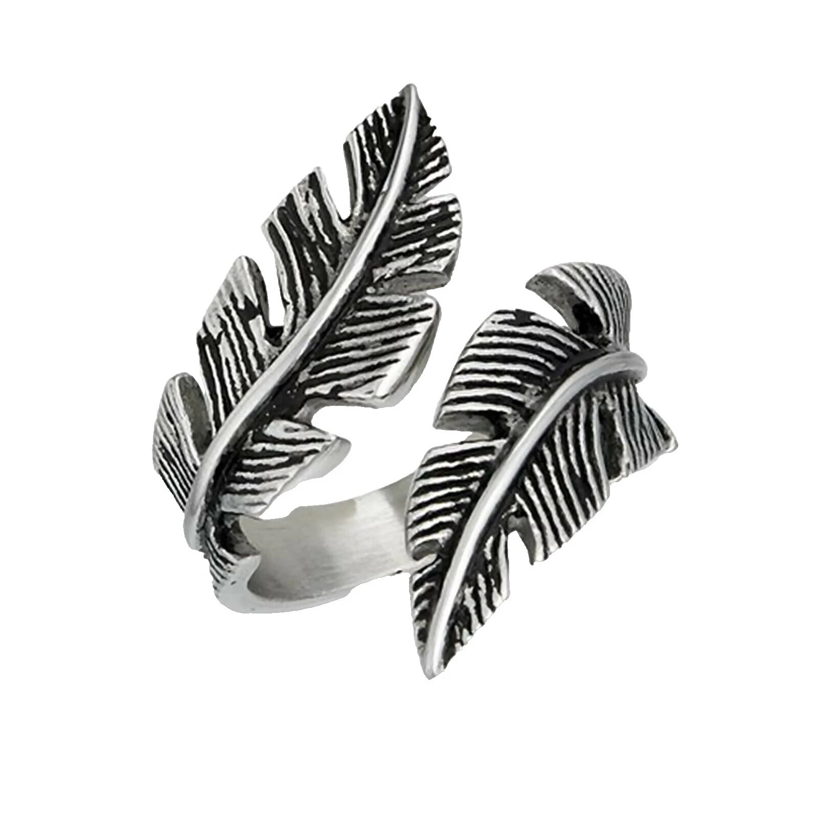 Signos y símbolos Feather Fashion Rings