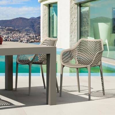Air XL Outdoor Dining Arm Chair Taupe, Set of 2 | eBay Air XL Outdoor Dining Arm Chair Taupe, Set of 2 | eBay