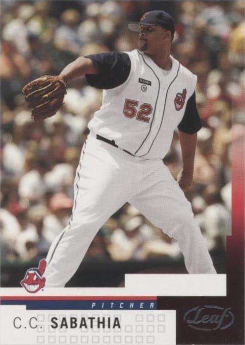 2004 Leaf - C.C. Sabathia #28 - 1 of 1