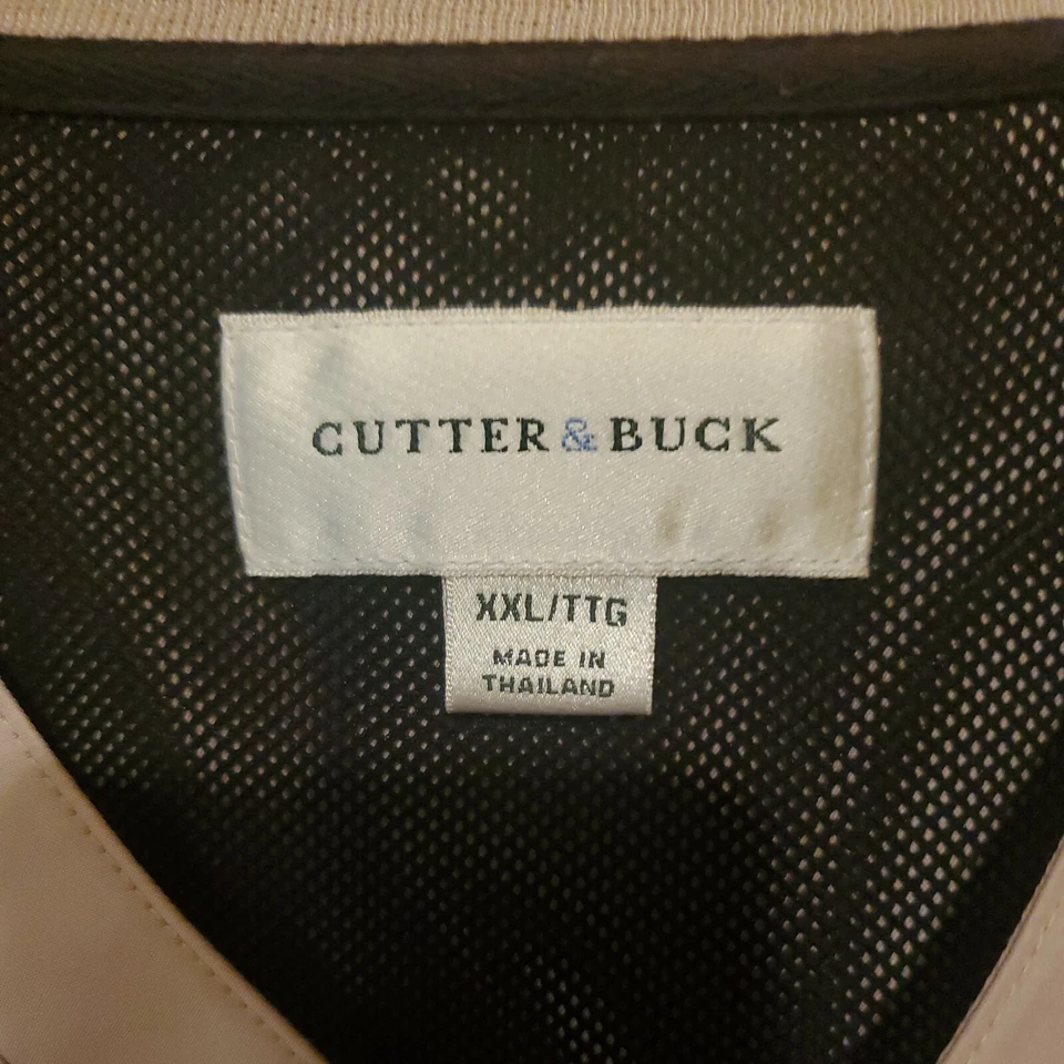 Pullover de golf Cutter & Buck XXL beige cuello en V manga larga 2005 2XL para hombre NYS  Foto 4 de 4