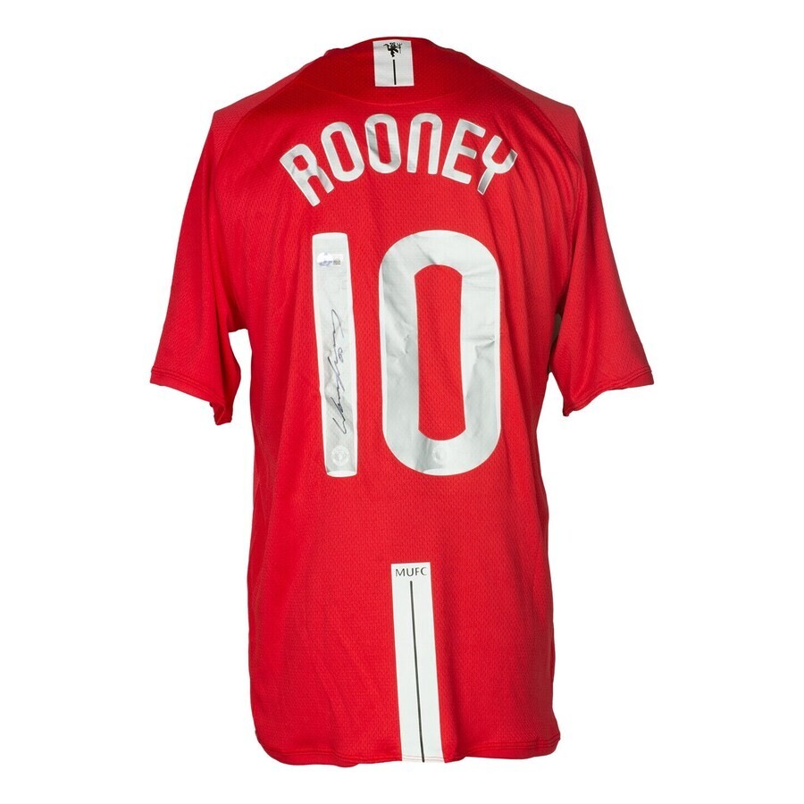 Wayne Rooney Signed Manchester United Nike Dri-Fit Soccer Jersey w/ Beckett  COA
