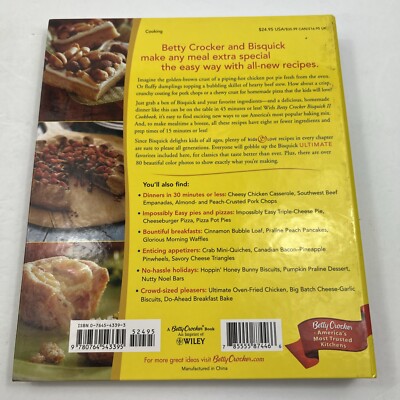 2004 General Mills Betty Crocker Bisquick II Cook Book Spiral Bound Hard  Cover