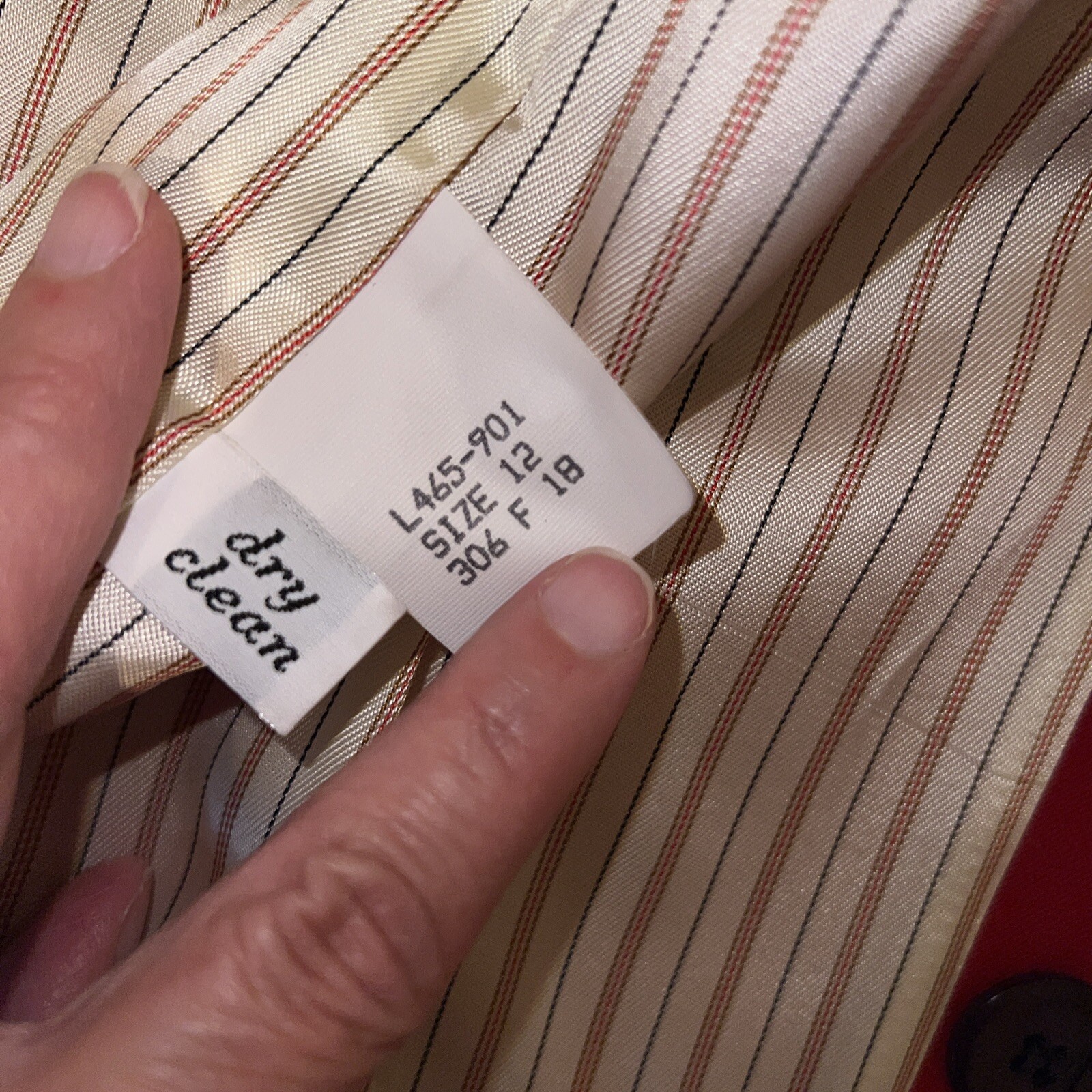 Pendleton Virgin Wool Jacket Red Size 12 Lined Bu… - image 17