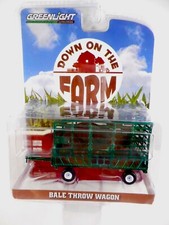 Greenlight Bale Throw Wagon 1:64 Scale Die-Cast