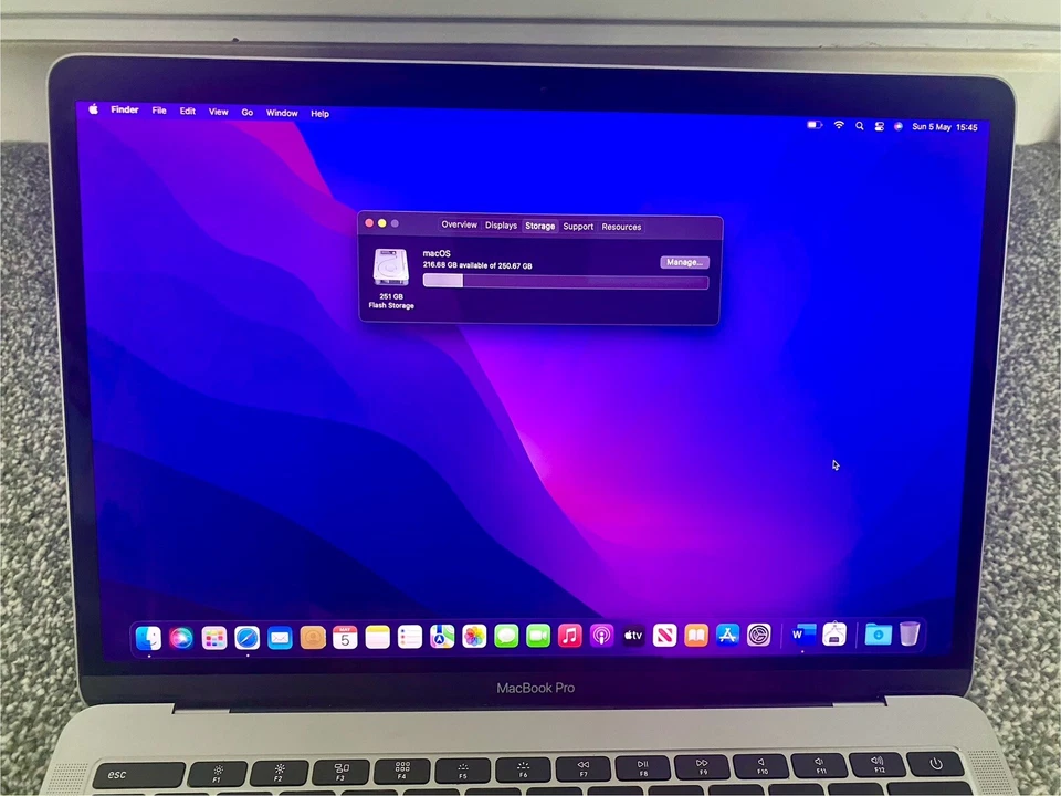 Apple MacBook Pro A1708 13" Retina Display SpaceGrey Core i5 2GHz 8GB RAM 256GB - Image 4 of 4