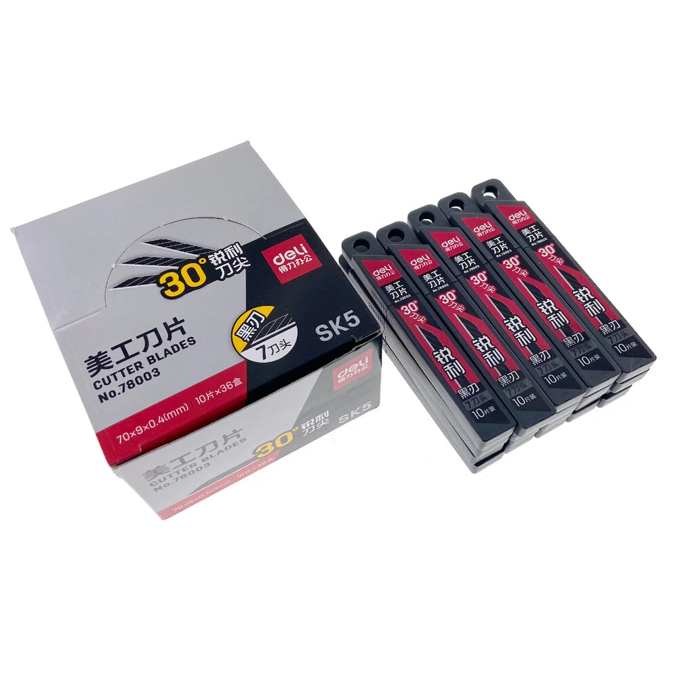 30° Grad Ersatzklinge für CUTTERMESSER Folienmesser, 9mm  blade knife Black SK5 - Bild 2 von 4