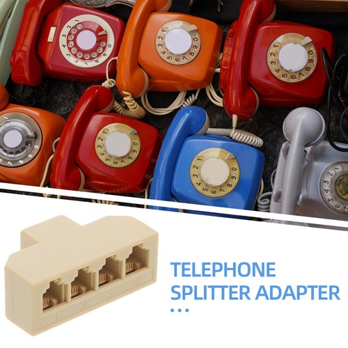 2 Count Telefon-Splitter Vier-Wege-Telefonadapter Vier-Wege-Telefonsplitter - Photo 9/12
