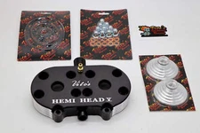 Vito's HEMI HEAD billet aluminum cool 1987-2006 Banshee + DOMES BLACK 20cc