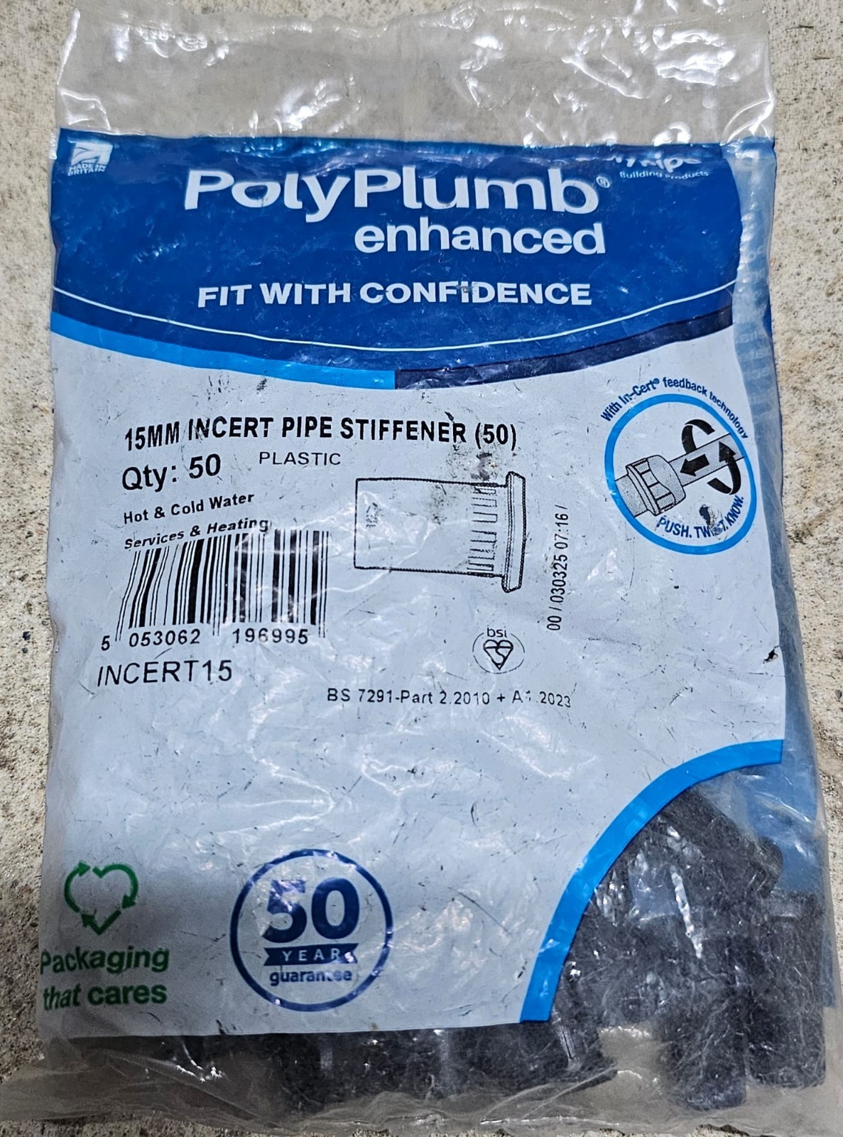 Polypipe Polyplumb 15mm Pipe Stiffeners