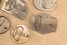 8X belt buckles: CAT, Schlitz Beer, Bergamot Brass Works, Livingston Wells Co. — photo 8