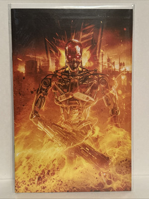 TRANSFORMERS Decepticon vs Terminator #1 Virgin Variant T-800 Cybernetic Robot