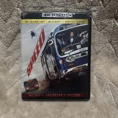 Speed (4k Ultra HD + Blu-Ray + Digital, 1994) Keanu Reeves New