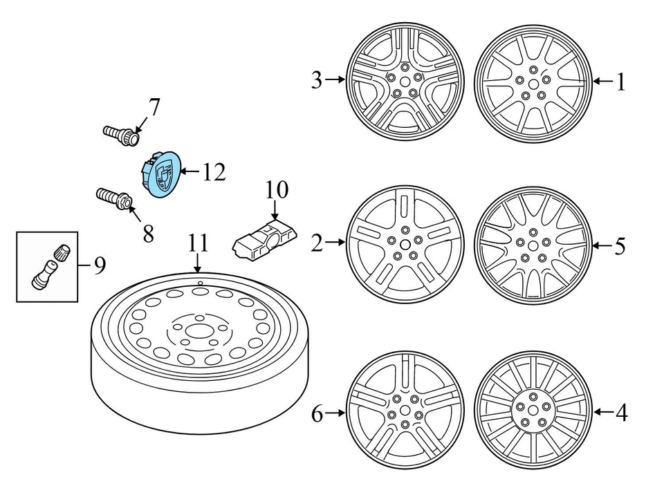 2010-2016 PORSCHE PANAMERA - Wheel Center CAP 7PP601149D - Image 4 of 4