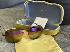 Gucci GG0501S 002 Oval  Style Rainbow Lens Designer Sunglasses New With Case