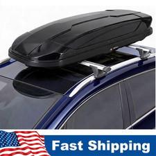 Roof Box 31 Cu. Ft. Rooftop Cargo Carrier Roof Mount Universal Carsuv Fit 165lb
