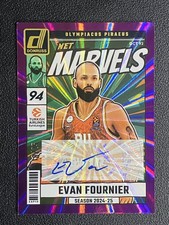 2024-25 Panini Donruss Euroleague Evan Fournier Purple Laser Marvels Auto /25