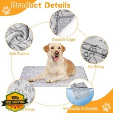 Okxiri Dog Blankets Small Medium Puppy Cat 63"x40" Washable