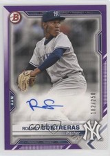 2021 Bowman Paper Prospect Purple Border /250 Roansy Contreras #PAPR-RC Auto 8d4
