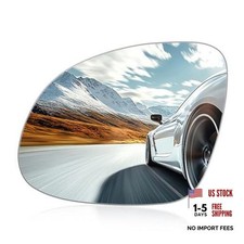 Driver Left Side Mirror Glass Compatible With Volkswagen VW TIGUAN 2009-2017,