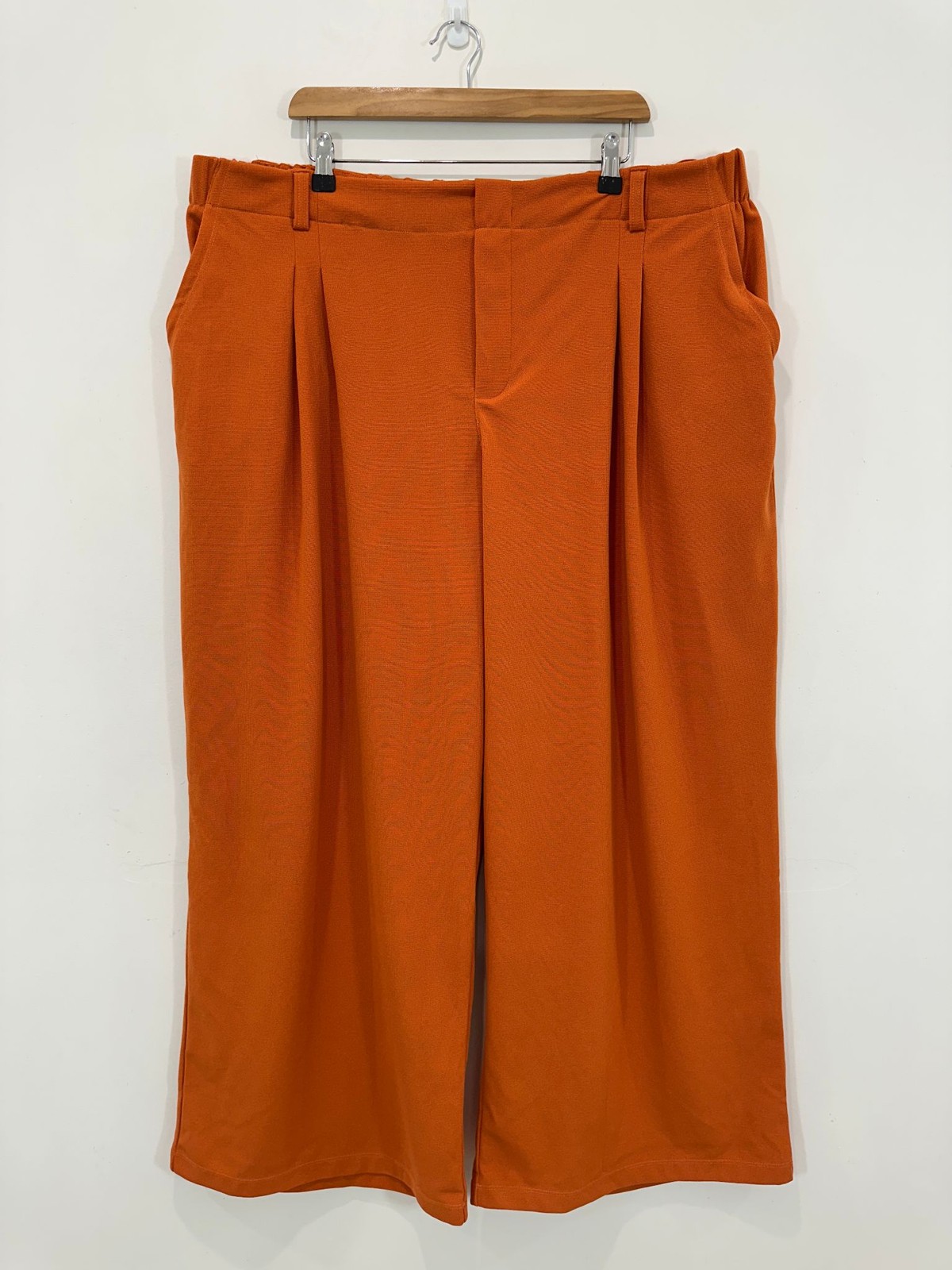 Halara Pants Women 3X (AU 26-28) Wide Leg Pull On Elastic Waist Orange