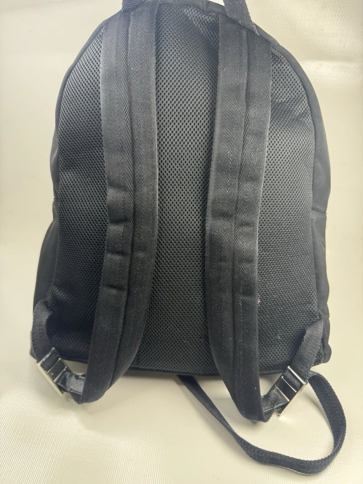 FENDI Monster Eyes Backpack Black Nylon Leather Trim Authentic Designer Bag - Image 3 of 4