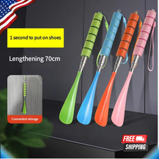 Extra Long Shoe Horn 30-71cm Stainless Steel Handle Metal For pregnant women