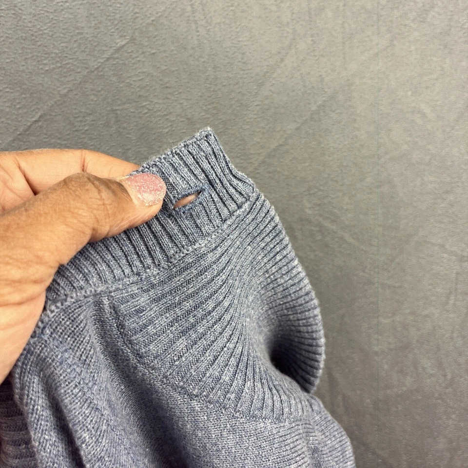 Suéter Jordan Craig Collection Legacy Para Hombres XL Cuello Simulado Azul Preppy Golf Tenis Foto 4 de 4