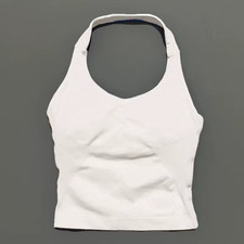 Halter Top Gym Vest Woman Backless Tank Tops Push up Sport Bras Running Vest Wor