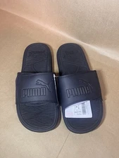PUMA Cool Cat 2.0 Men's Slides, Black/Black, SZ 9