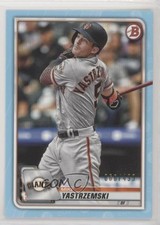2020 Bowman Sky Blue 60/499 Mike Yastrzemski #92 y0i