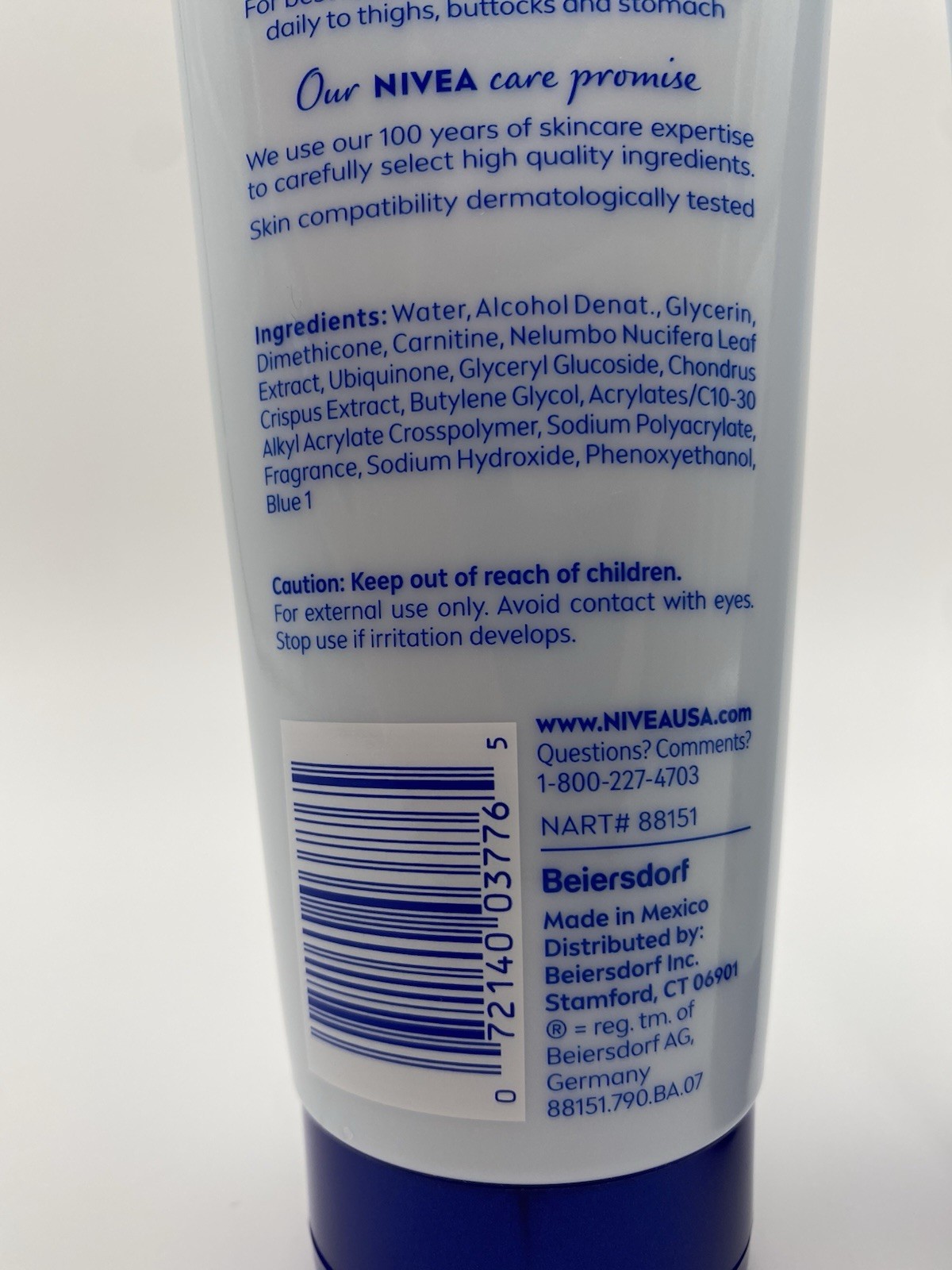 NIVEA Skin Toning and Firming Body Gel-Cream with Q10, 6.7 Oz Tube Lot Of 2