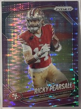 Ricky Pearsall 2025 Panini Prizm Purple Pulsar #99 San Francisco 49ers