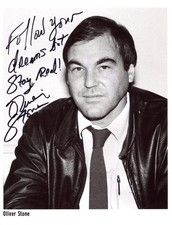 FILMMAKER Oliver Stone autograph, signed photo